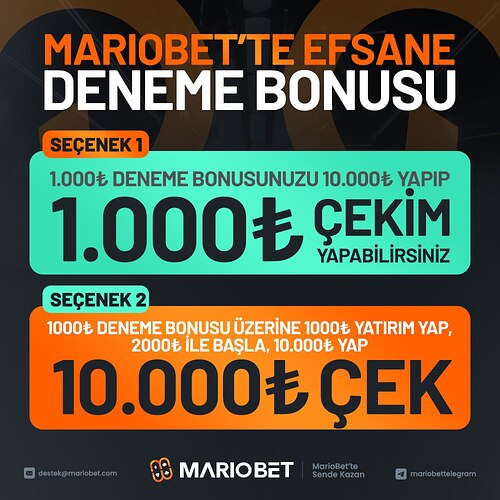 mariobet deneme bonusu