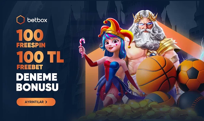 Betbox 100 Freespin ve ya 100 Freebet Deneme Bonusu