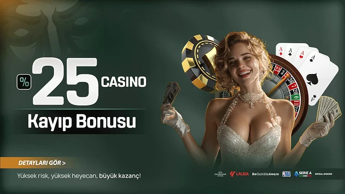 % CASINO KAYIP BONUSU