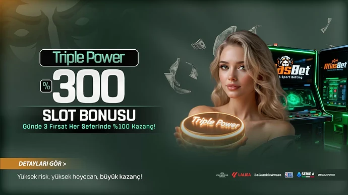 00 TRİPLE POWER SLOT BONUSU