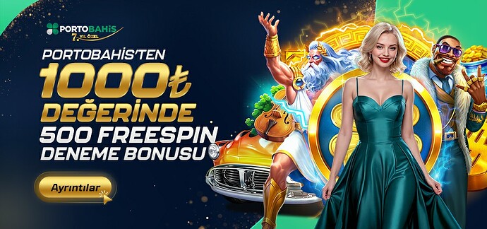 Portobahis 1000 TL Değerinde Freespin Deneme Bonusu