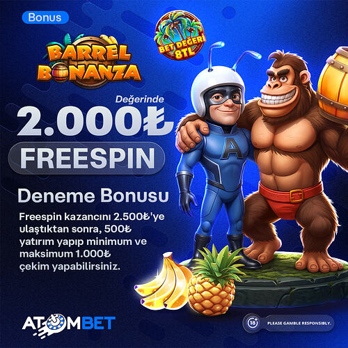 Atombet 250 Freespin Deneme Bonusu